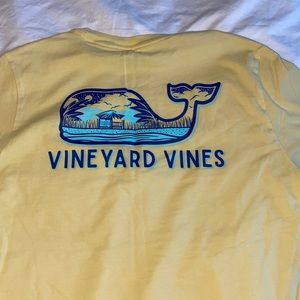 Vineyard Vines Yellow Pocket Tee